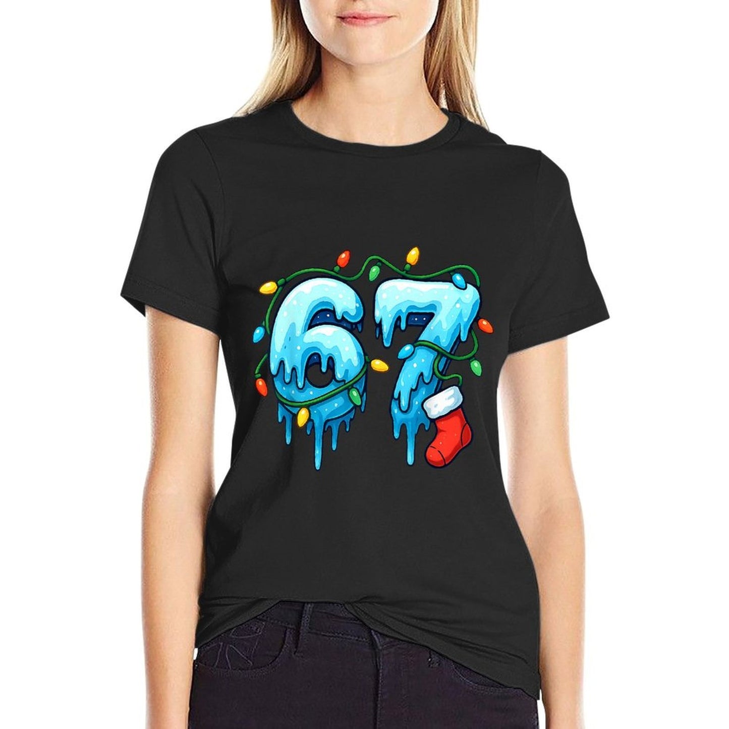 67 Meme Six Seven for Kids Women Men Boys Girls Christmas  Affordable Price T-Shirt