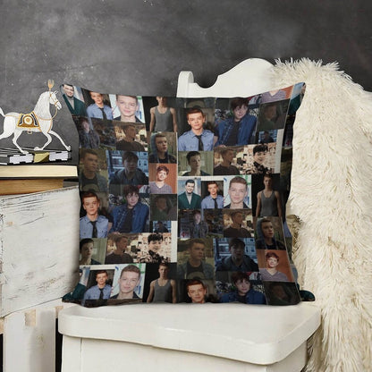 Cameron Monaghan Linen Throw Pillow Cover