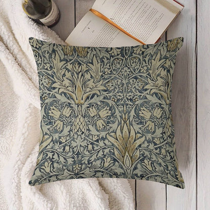 William Morris Snakeshead Pattern Linen Throw Pillow Cover