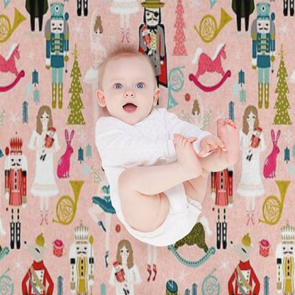 The Nutcracker - Blush by Andrea Lauren Throw Blanket