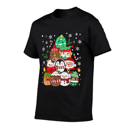 Squish Squad Merry Christmas Great Gifts Cute Kids Family  Relaxed-fit T-Shirt