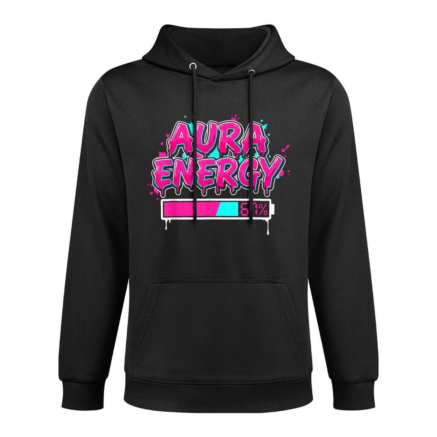 Aura Energy 67 Six Seven Drip Funny Gen Alpha Customizable Surface Hoodie