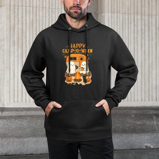 Happy Camp-O-Ween Halloween Camping Ghosts And Campfires Easy Care Hoodie