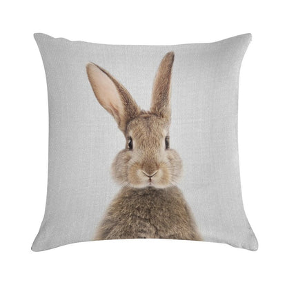 Rabbit - Colorful Soft Shrink-Resistant Throw Pillow