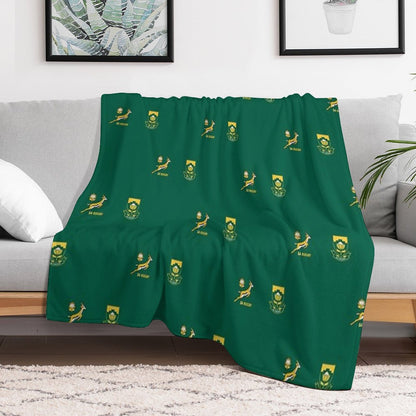 SOUTH AFRICAN CRICKET -FANS Throw Blanket