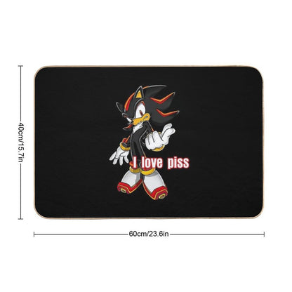 Shadow The Hedgehog I Love Piss Bath Mat