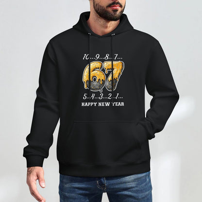 67 Happy New Year Six Seven Funny Countdown 2026 Brainrot Colorfast Hoodie