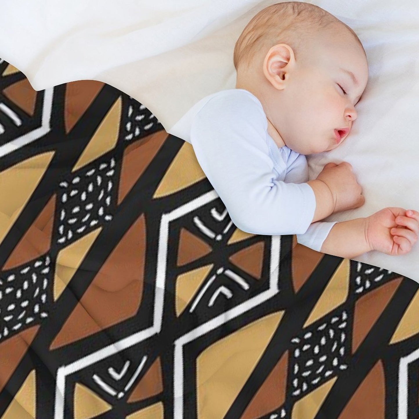 African Mud Cloth Mali Throw Blanket