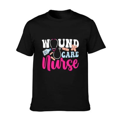 Wound Care Nurse WOCN Certified Registered Nurse, Small, Black T-Shirt