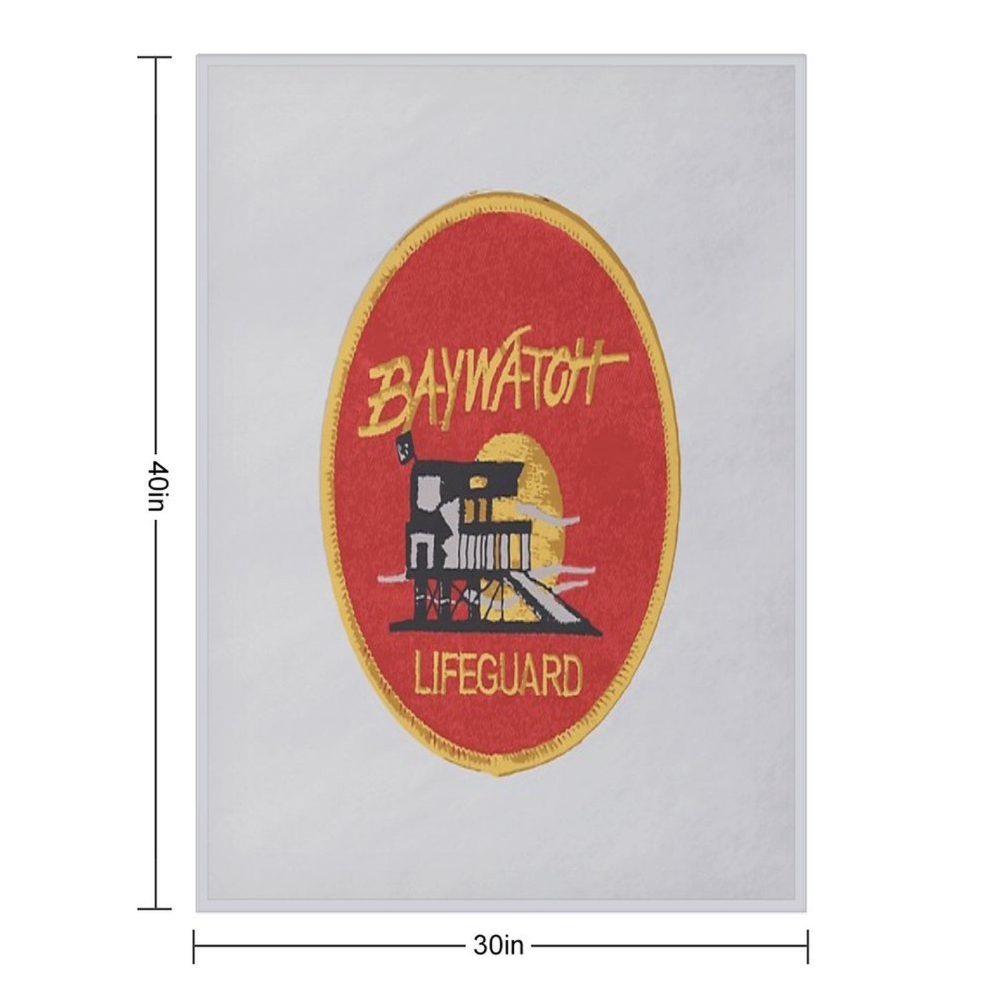 Baywatch Badge - Uniform Throw Blanket