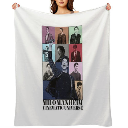 Milo Manheim Cinematic Universe (Eras Tour Style) Throw Blanket