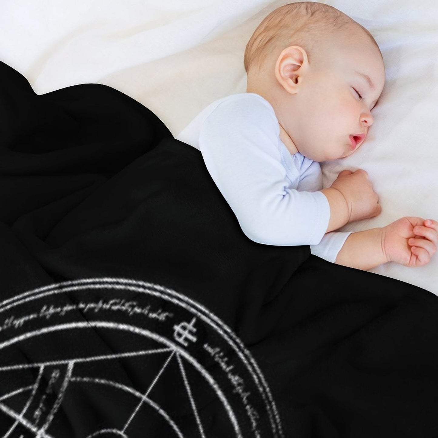 Human Transmutation Circle - Chalk Throw Blanket