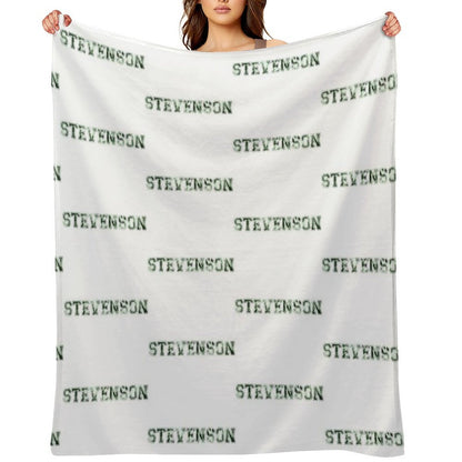 Stevenson University Green Tie Dye Throw Blanket