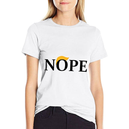 NOPE with Blond Hairs  Tagless Design T-Shirt