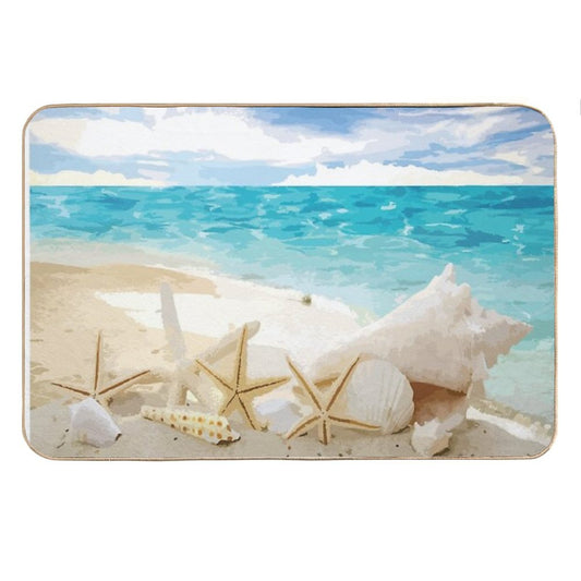 Seashells on The Beach Bath Mat