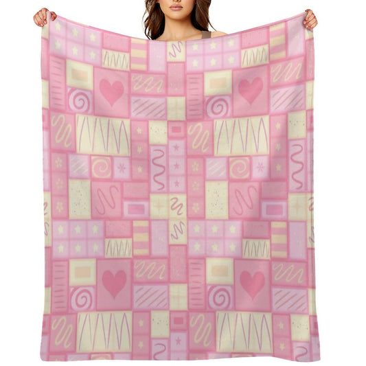 Strawberry Chocolate Throw Blanket