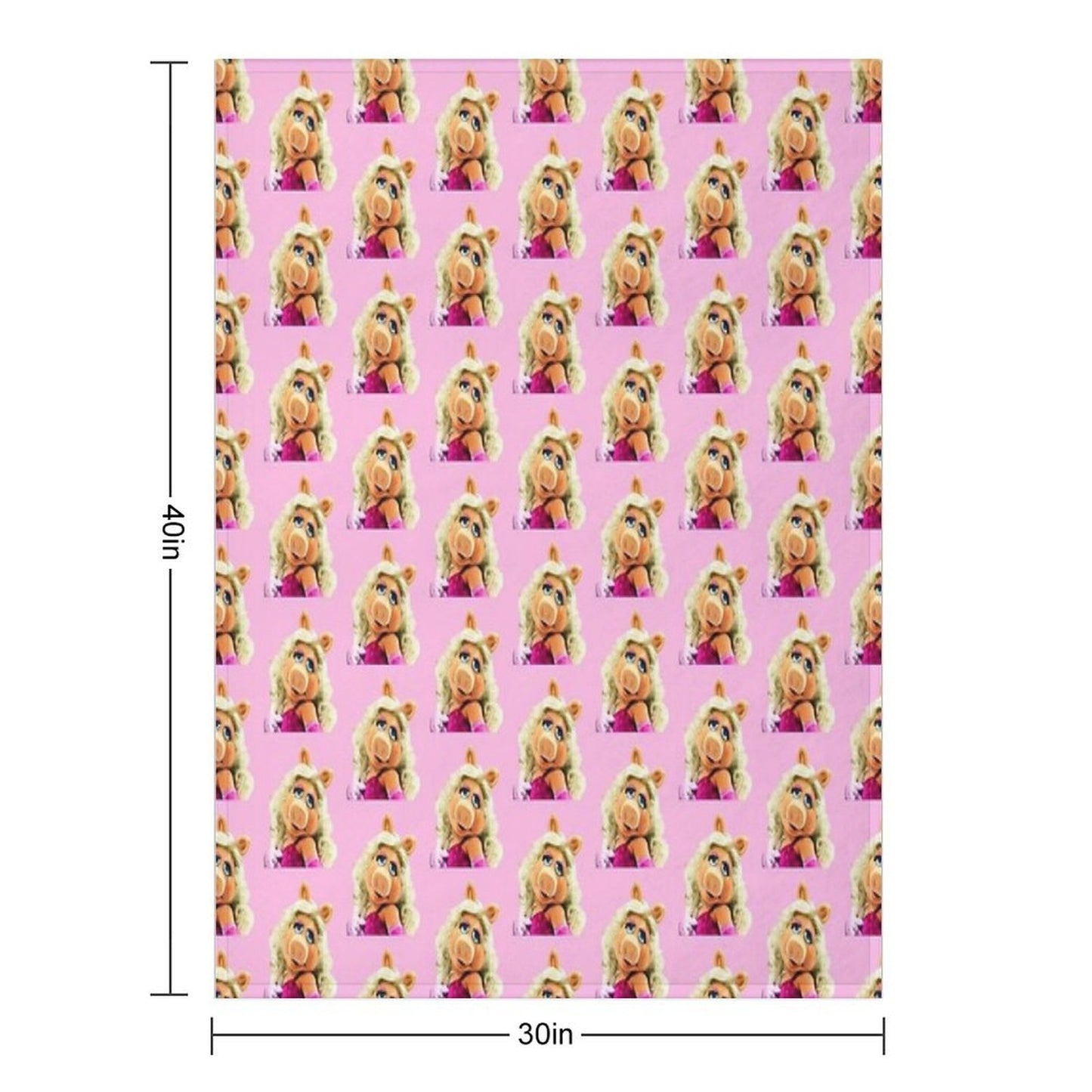 Miss Piggy Muppet 1 Throw Blanket