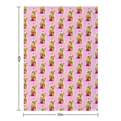 Miss Piggy Muppet 1 Throw Blanket