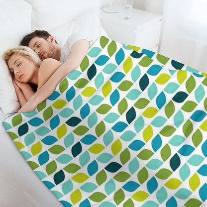 Geometric Pattern Leaf Spring Throw Blanket