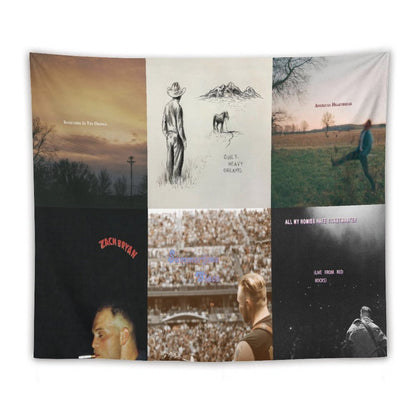 Zach Singer Bryan 6 Ablums Collection Cover Tapestry