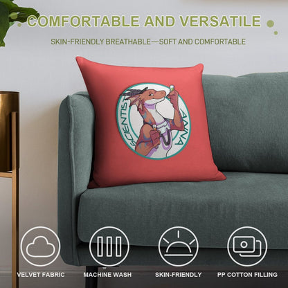 Scientist Anna from Angels with Scaly Wings Soft Easy Maintenance Throw Pillow