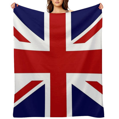 Union Jack Flag of The UK Throw Blanket