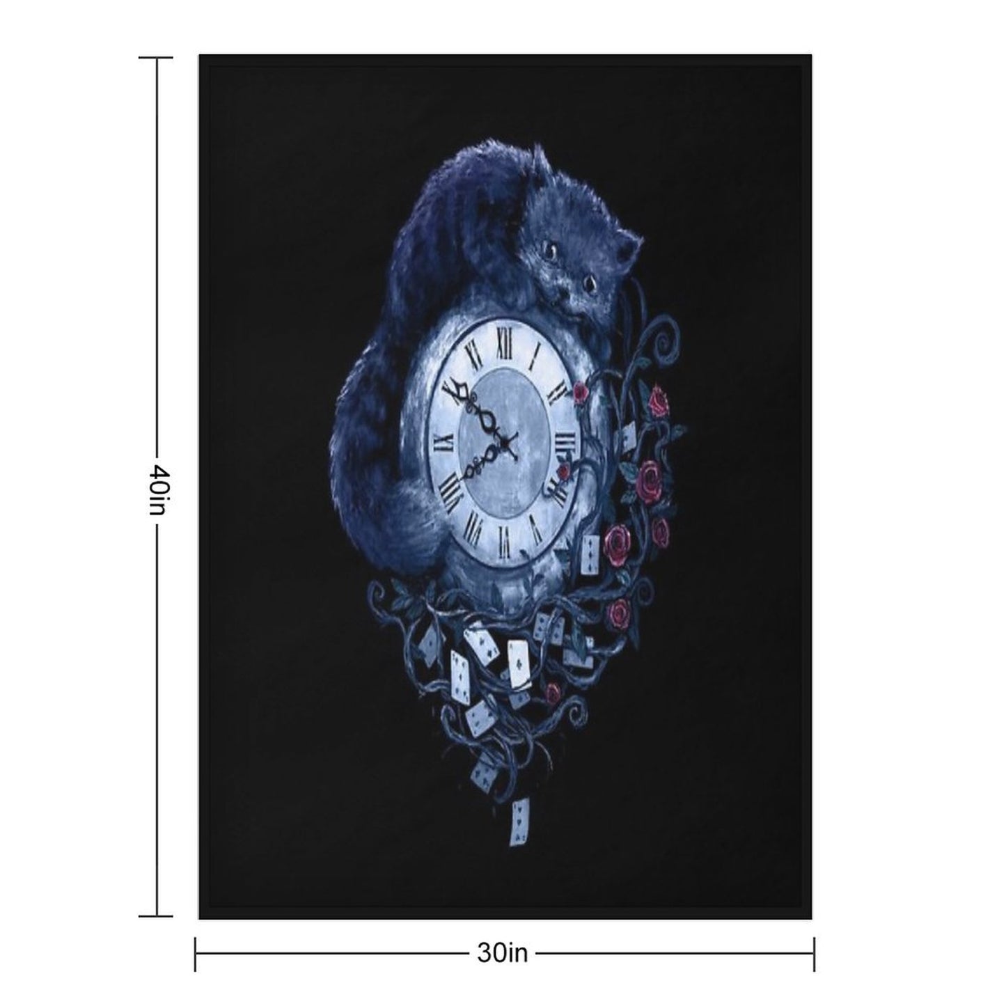 Time in Wonderland Throw Blanket