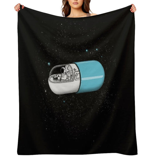 Space Capsule Throw Blanket