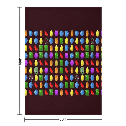 New Candy Crush Saga Throw Blanket