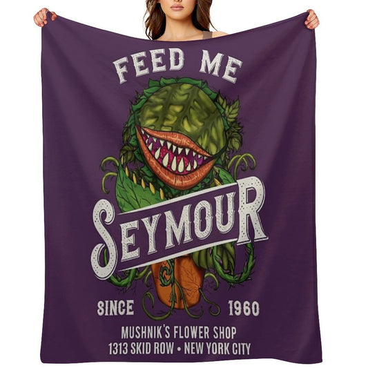 Feed Me Seymour Throw Blanket