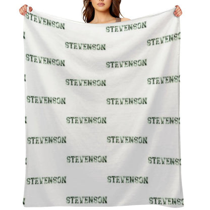 Stevenson University Green Tie Dye Throw Blanket