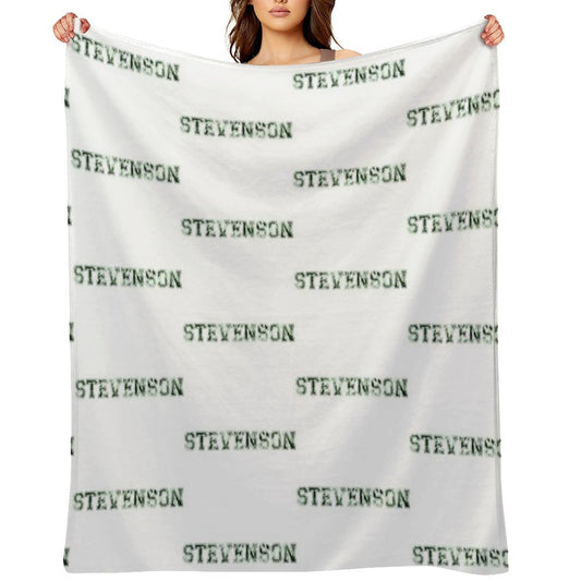 Stevenson University Green Tie Dye Throw Blanket