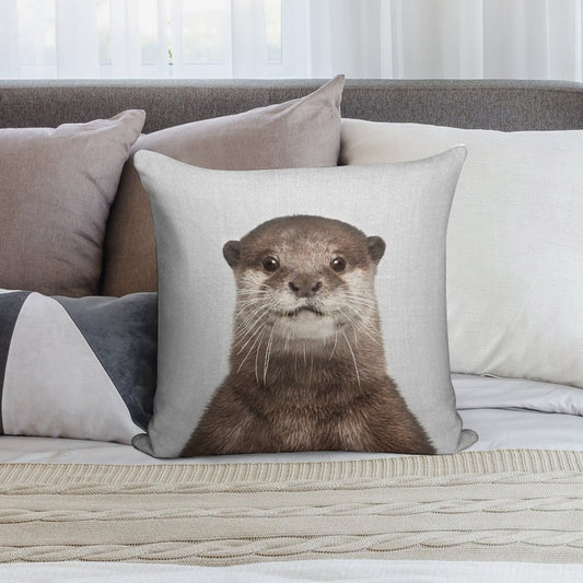 Otter - Colorful Soft Shrink-Resistant Throw Pillow