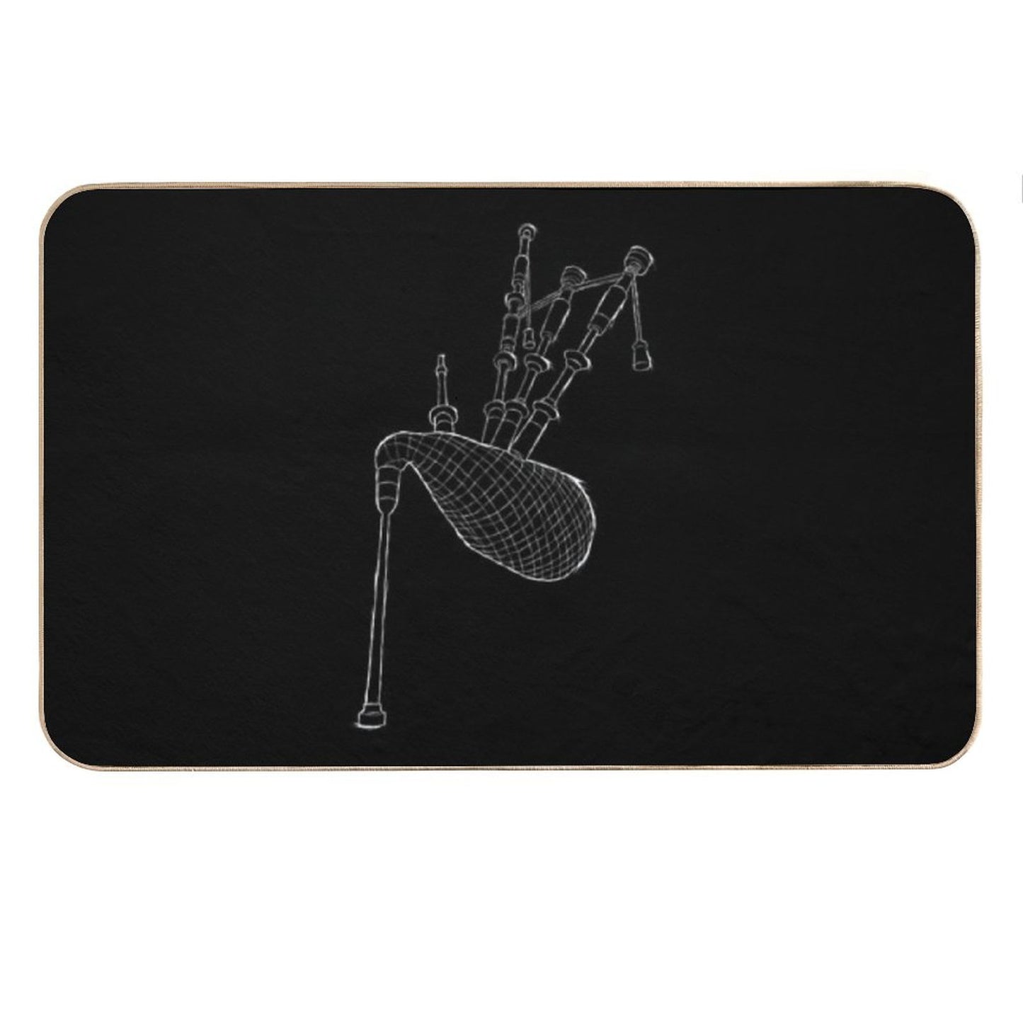 Bagpipes Scotland Musician Woodwind Gifts Bath Mat