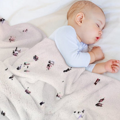 Aerial Sandy Beach Throw Blanket