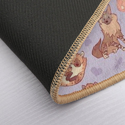 Hyenas in Lavender  Multi-Purpose Bath Mat