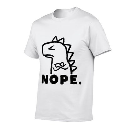 Funny Lazy Nope T-Rex Dinosaur Kaiju  Wrinkle-resistant T-Shirt