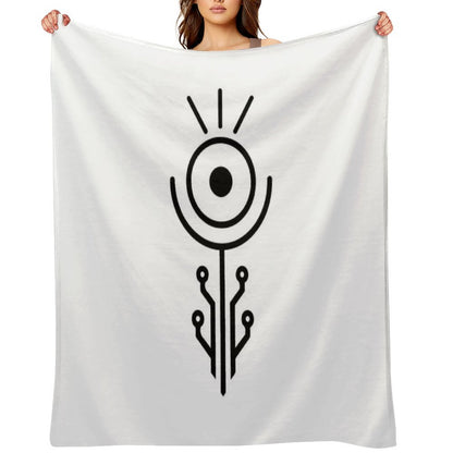 Totem of Still Ascent Throw Blanket