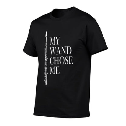 Flute - My Wand Chose Me - Funny Marching Band Apparel  Moisture-wicking T-Shirt