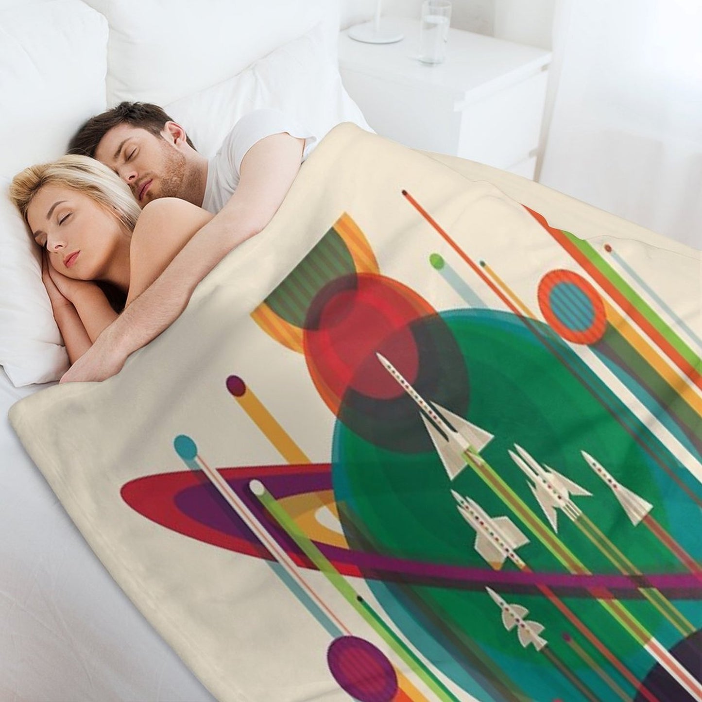NASA JPL Space Tourism A Once in A Lifetime Getaway Throw Blanket