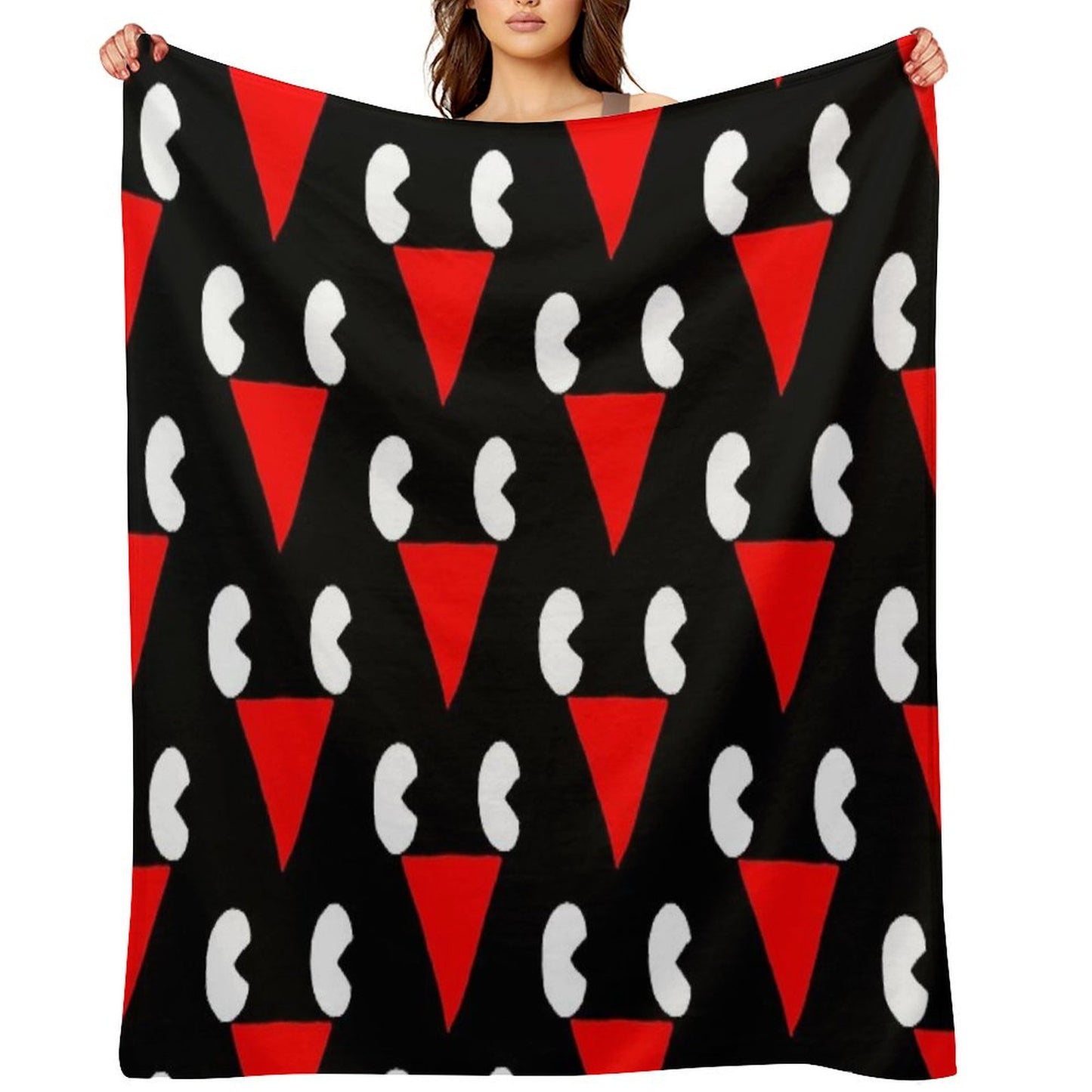 Lil Darkie Merch Lil Darkie Face Logo Gift Halloween Day, Thanksgiving, Christmas Day Throw Blanket