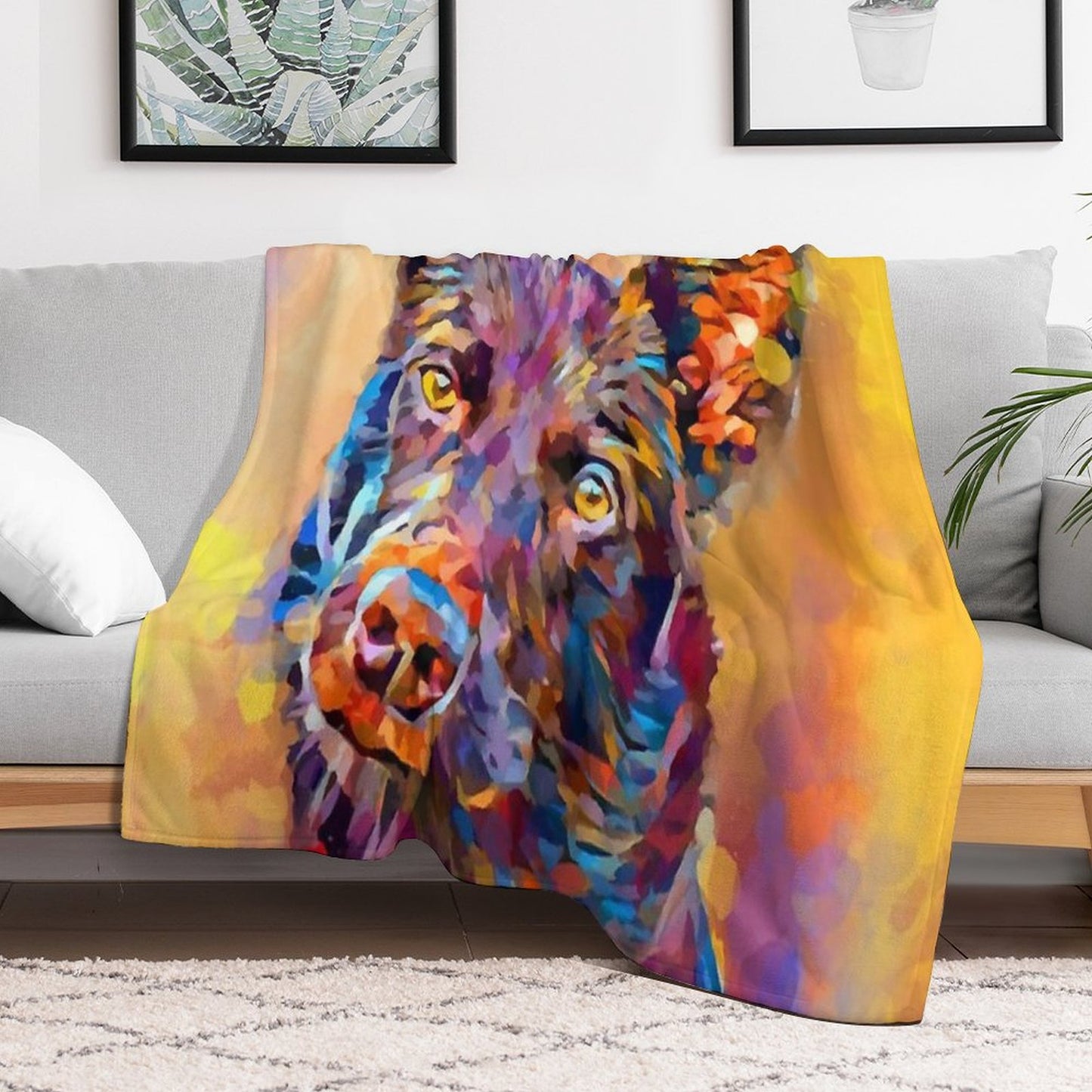 Kelpie Throw Blanket