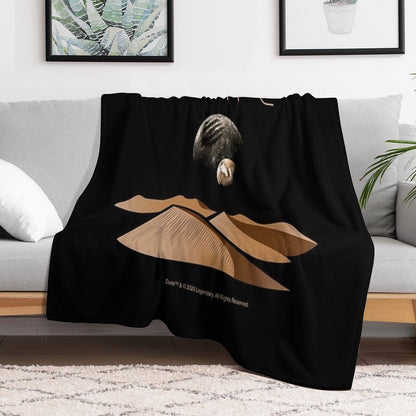 Dune Landscape with Moons of Arrakis Throw Blanket
