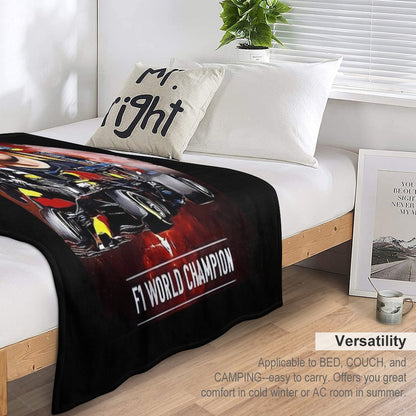 Max Verstappen F1 World Champion Throw Blanket