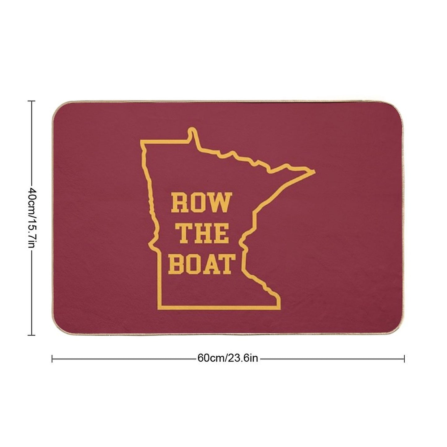 Row The Boat MN Outline Bath Mat