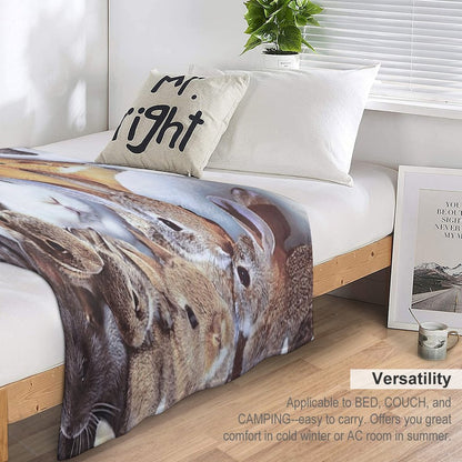 Rabbits Throw Blanket