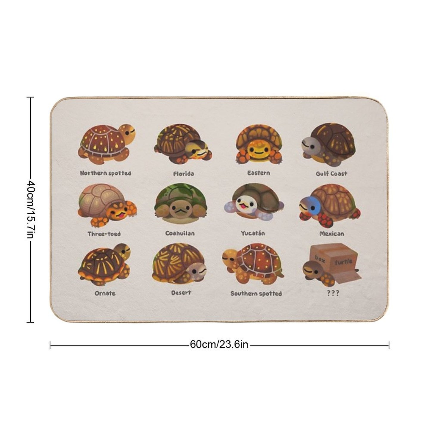 Box Turtle Bath Mat