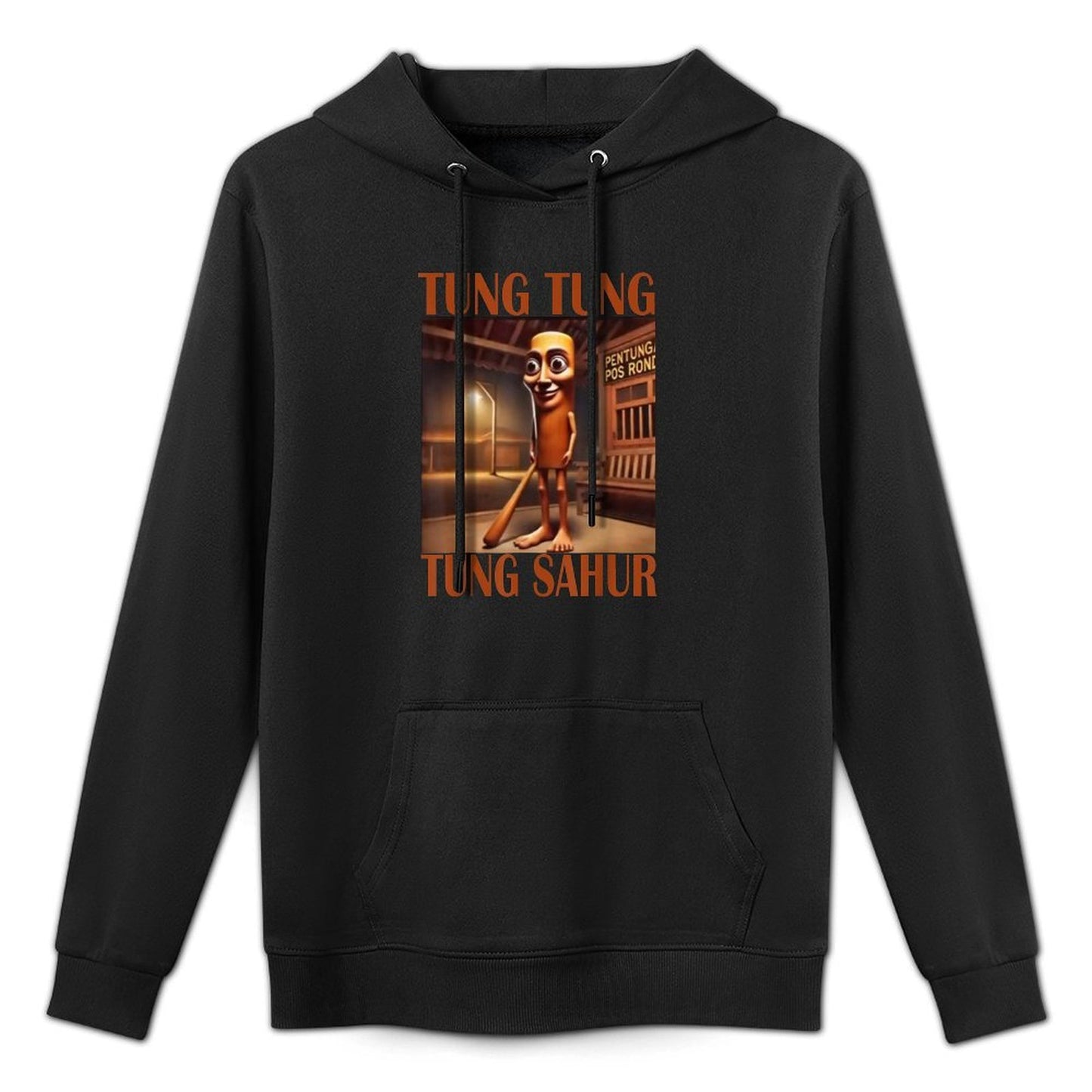 Tung Tung Tung Sahur Medium-Weight Fabric Hoodie