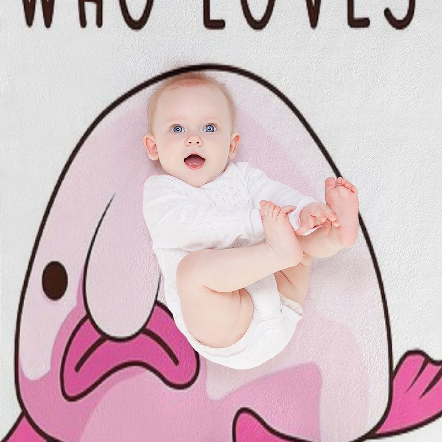 JUST A GIRL WHO LOVES BLOBFISH Throw Blanket