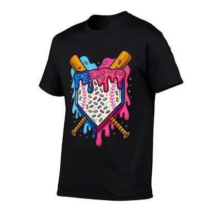 Baseball Boys Ice Cream Drip Baseball  Quick-drying T-Shirt